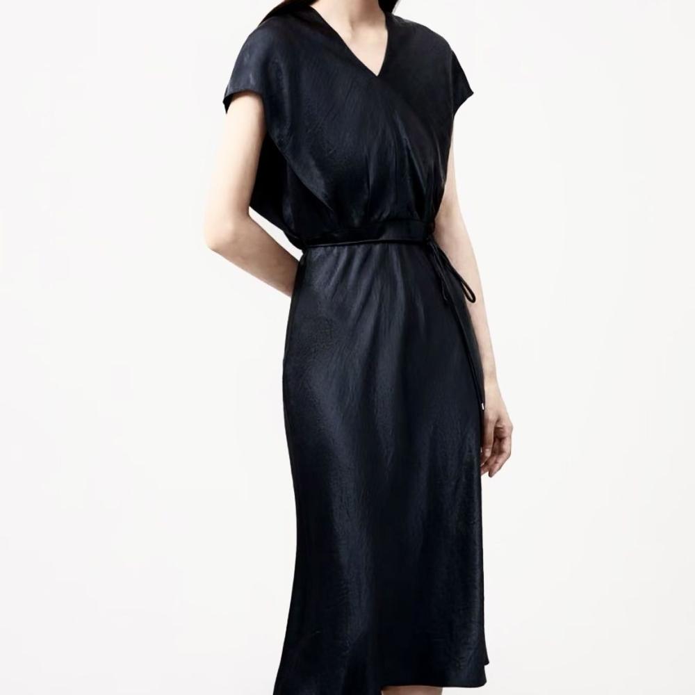 Cap Sleeve Robe Mi-Longue  | Robes  Femme Femme Femme