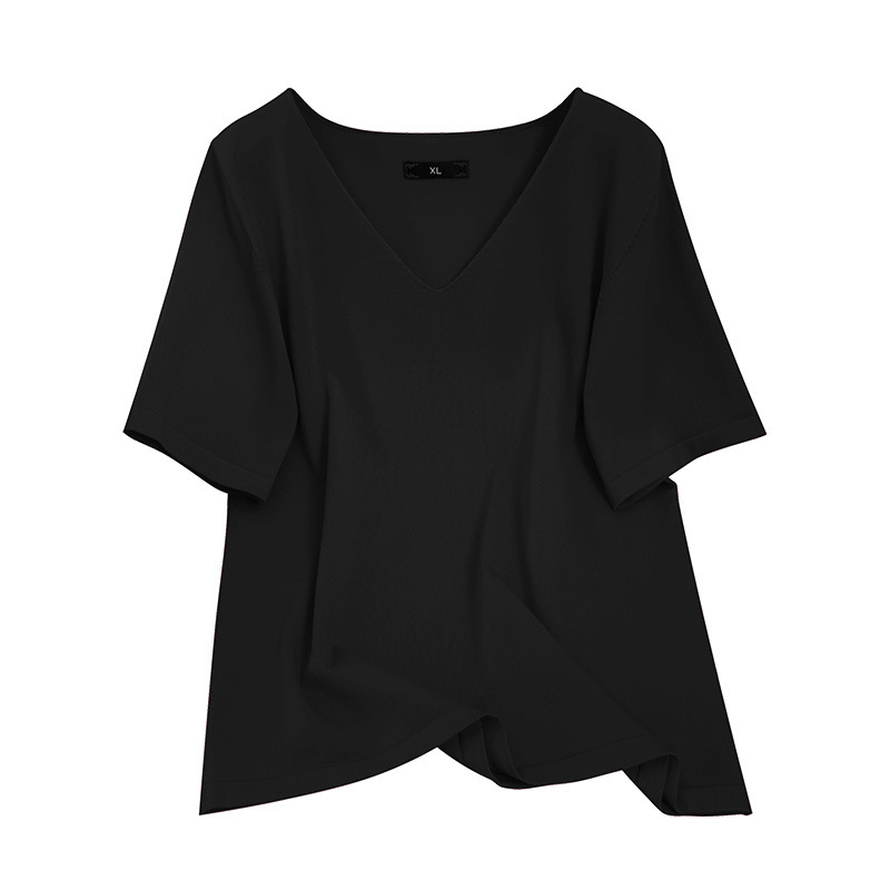 Coupe Ample Top À Col V  | T-Shirts & Tops  Femme Femme Femme