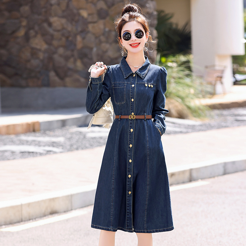 Longue Robe En Jean  | Robes  Femme Femme Femme