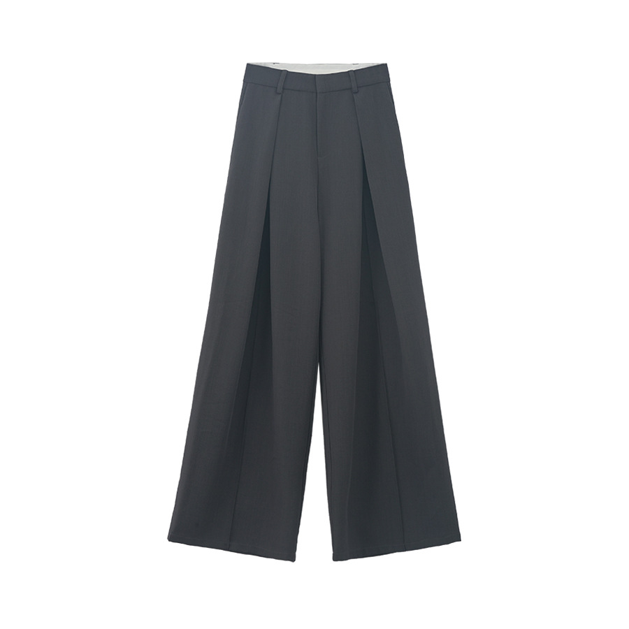 Taille Haute Pantalon À Jambe Ample  | Pantalons  Femme Femme Femme